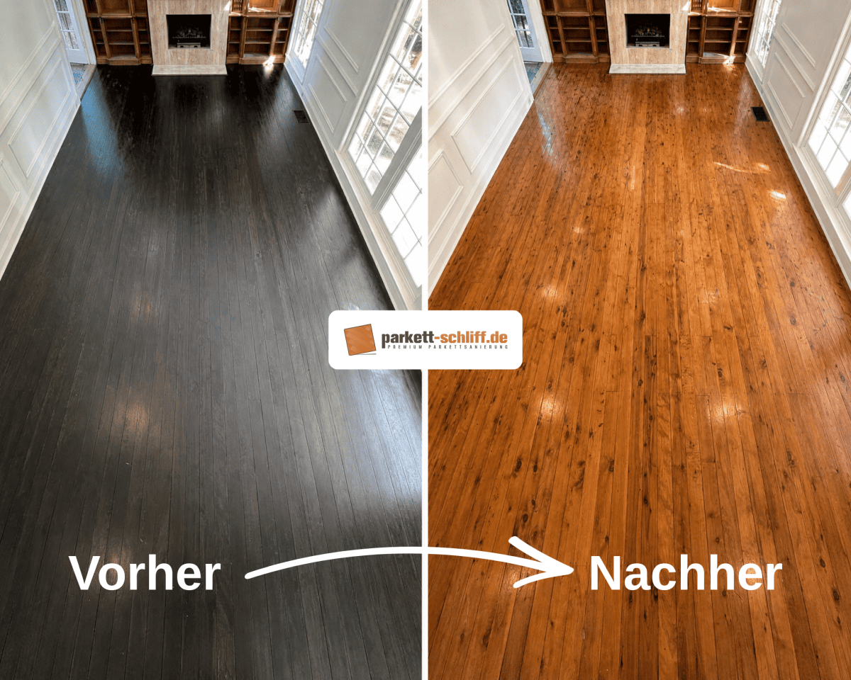 Dielen abschleifen: Vorher/Nachher