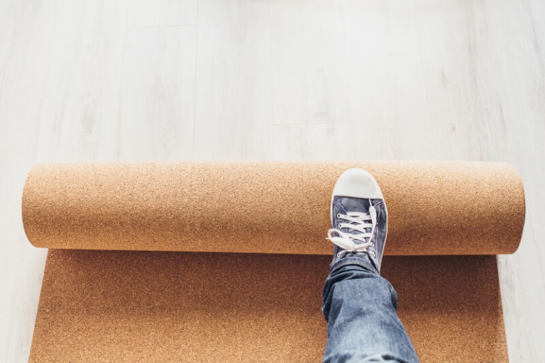 Trittschalldaemmung für Parkett